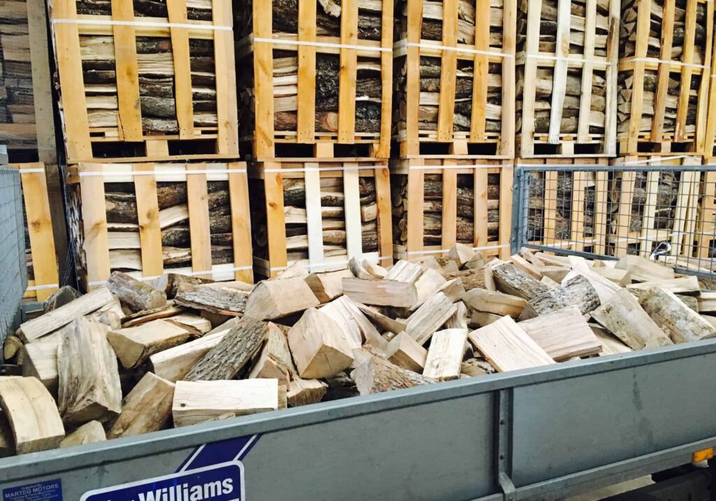 Trailer Load of Burnable Logs